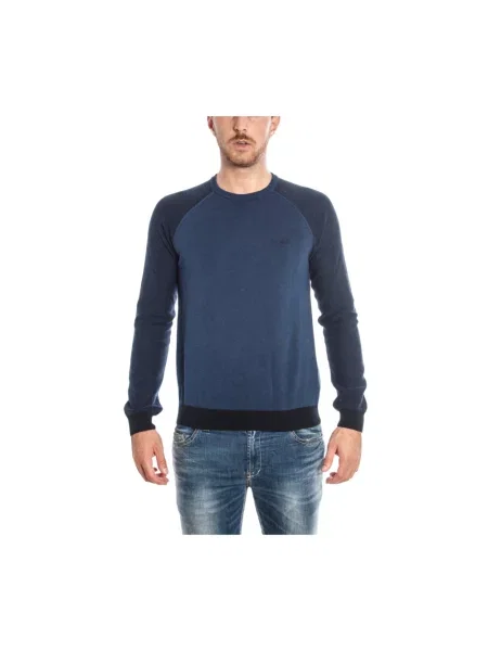 Sweter Armani Jeans niebieski