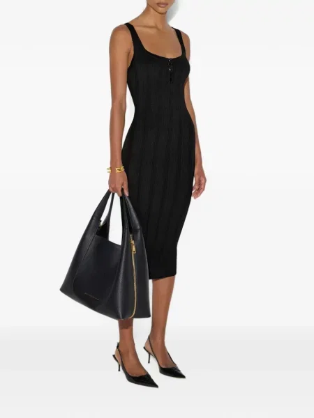 Rochie Elisabetta Franchi tricotate ajurata negru