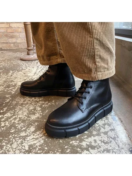 Botki Shoe The Bear skórzane czarne