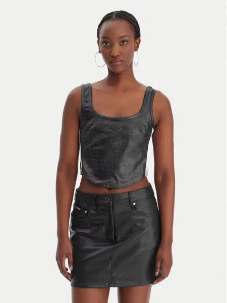 Adidas Top Pleather črna