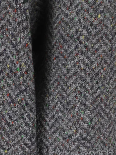 Pulover Gabriela Hearst cu model herringbone gri