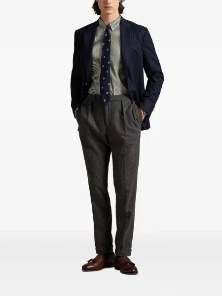 Μικρός κασκέτο Polo Ralph Lauren με χαμηλή μέση υφαίνω διαγωνίως πράσινο