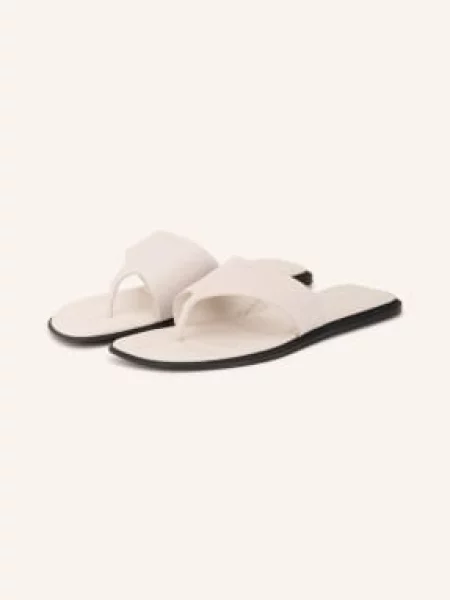 Calvin Klein Klapki weiss beżowe