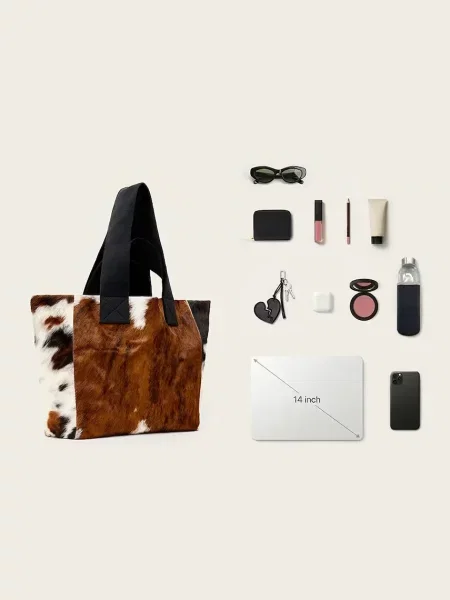 Кожаная сумка шоппер Allsaints