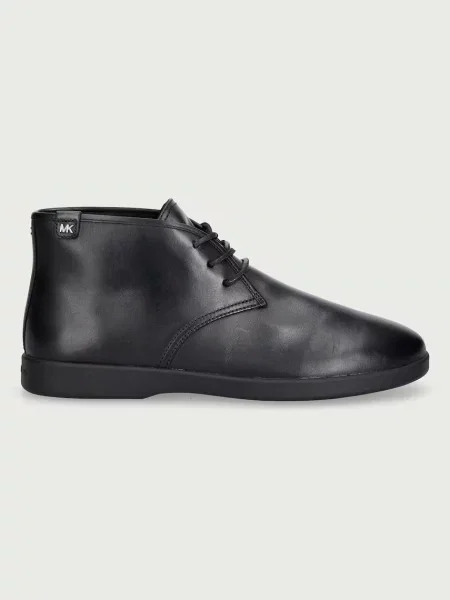Michael Kors ghete pentru bărbați din piele Wesley Boot negru