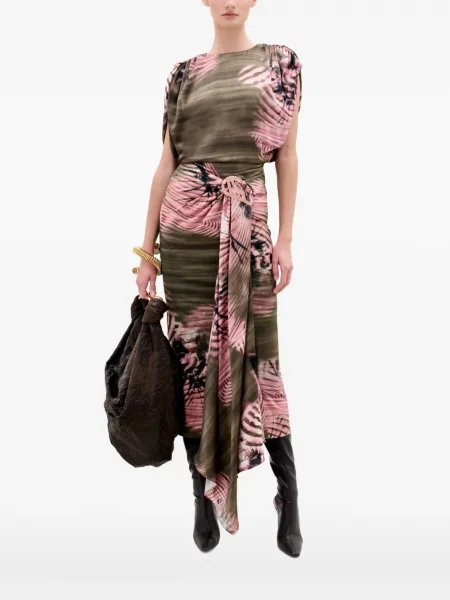 Bluză Silvia Tcherassi cu imagine cu imprimeu abstract roz