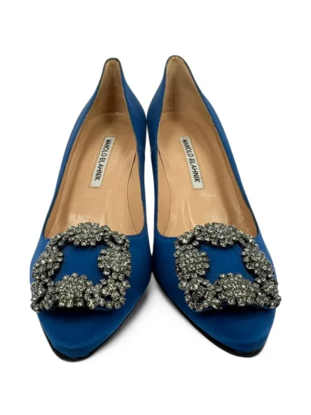 Pantofi cu toc Manolo Blahnik albastru