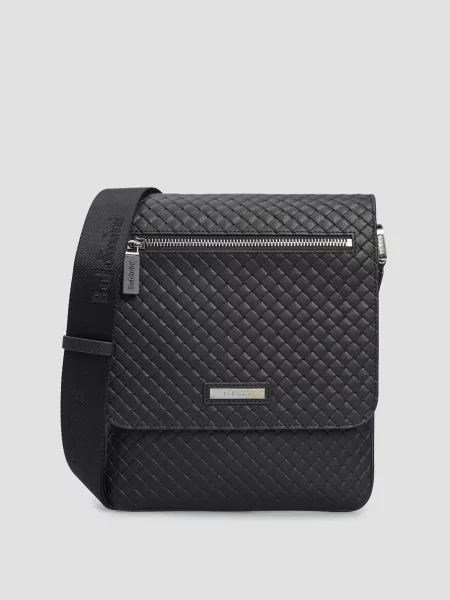 Шкіряна сумка Baldinini чорна