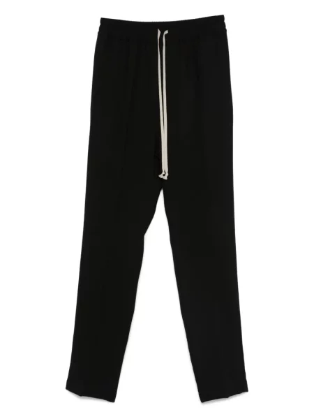 Pantaloni Rick Owens de lână alergare negru