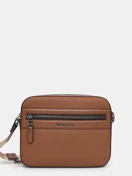 Michael Kors geantă mică pentru bărbați cu imitație de piele maro