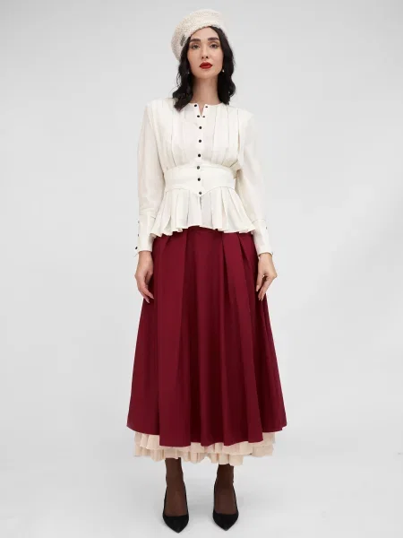 Спідниці КОБЗАРТ вишневий віскоза/поліестер