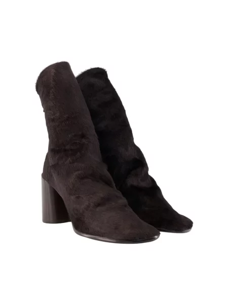 Buty do kostki Lemaire skórzane brązowe