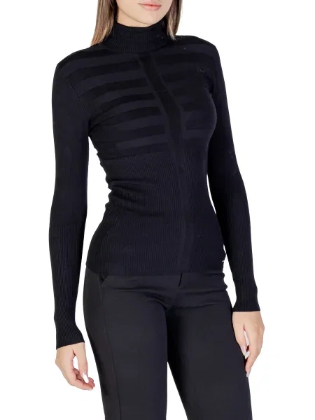 Pulover Morgan De Toi cu guler înalt negru