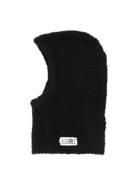 Szal Mm6 Maison Margiela wełniana czarna