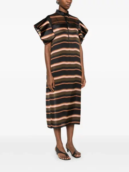 Rochie Sacai cu dungi de costum negru
