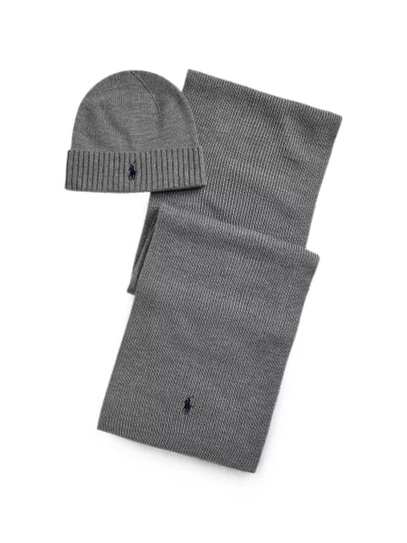 Scurt șapcă Polo Ralph Lauren cu broderie din jerseu maro