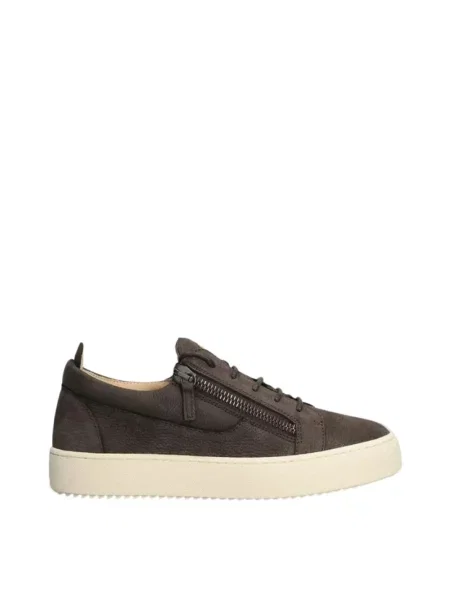 Sneakersy Giuseppe Zanotti Frankie skórzane brązowe