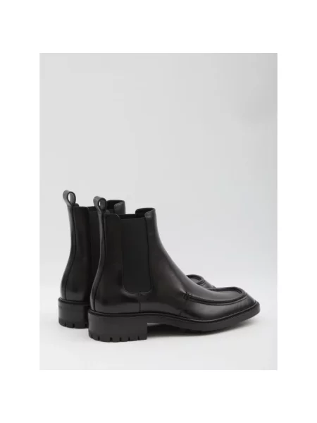 Sztyblety Saint Laurent skórzane czarne