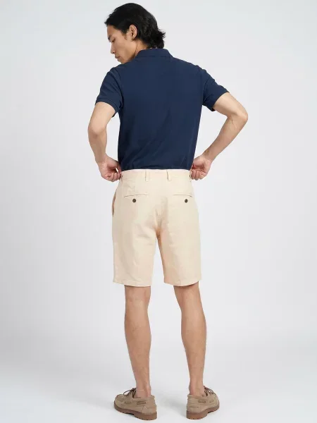 Lanene kratke hlače Jack & Jones bež