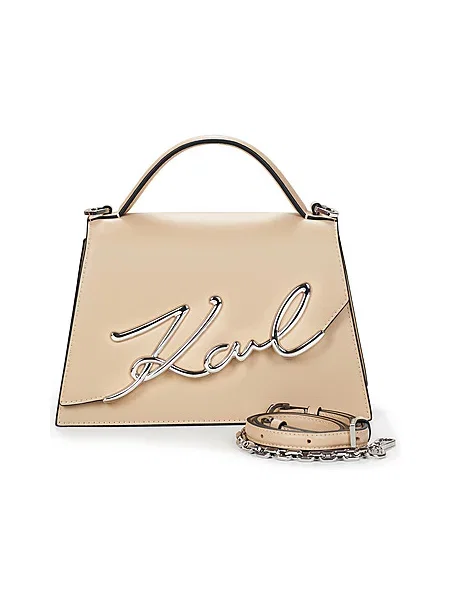 Crossbody torbica Karl Lagerfeld bež