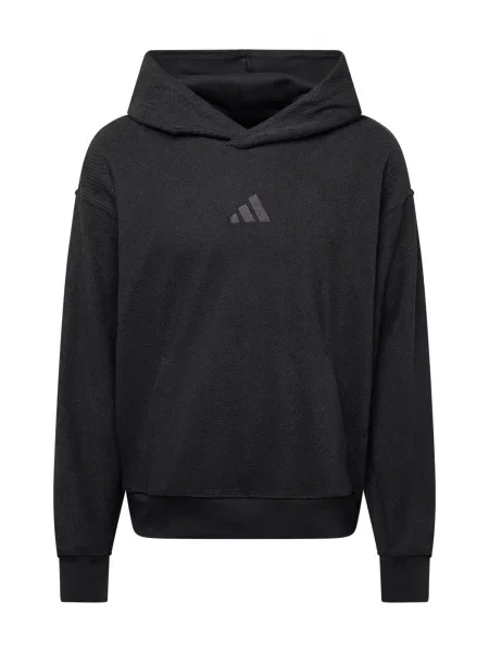 Geacă Adidas Sportswear din material terry negru