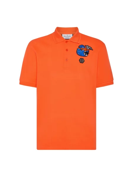 Koszulka polo Philipp Plein pomarańczowa