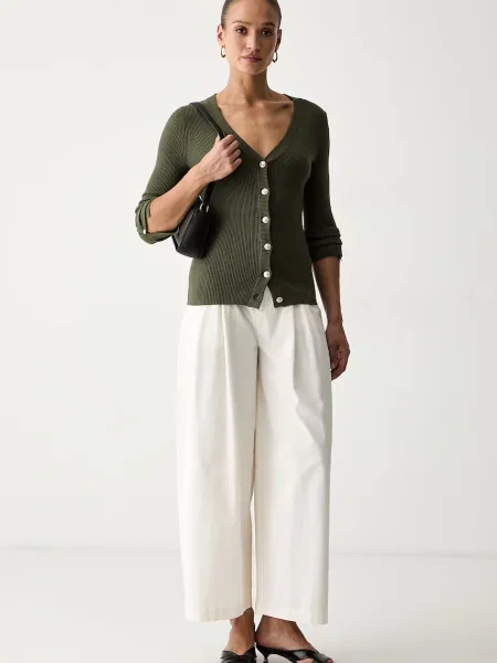 Guess cardigan pentru femei cu vâscoză ELLIE verde