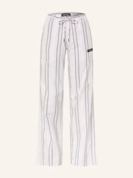 Black Palms Spodnie Kiany grau białe