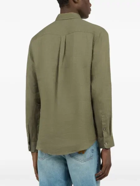 Cămașă Roberto Cavalli cu broderie de in verde
