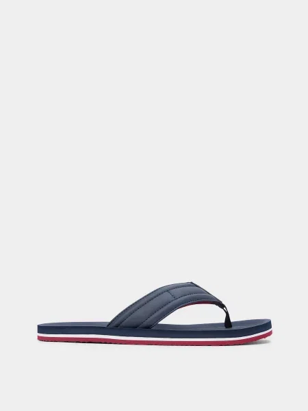 В'єтнамки Tommy Hilfiger HILFIGER PADDED BEACH SANDAL темно-синій поліуретан сині