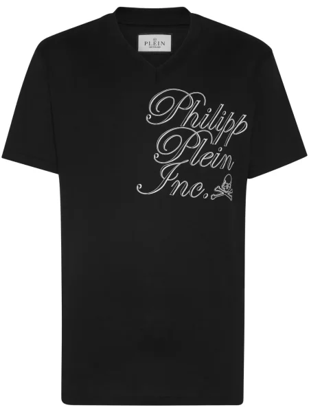 Tricou Philipp Plein cu imagine negru