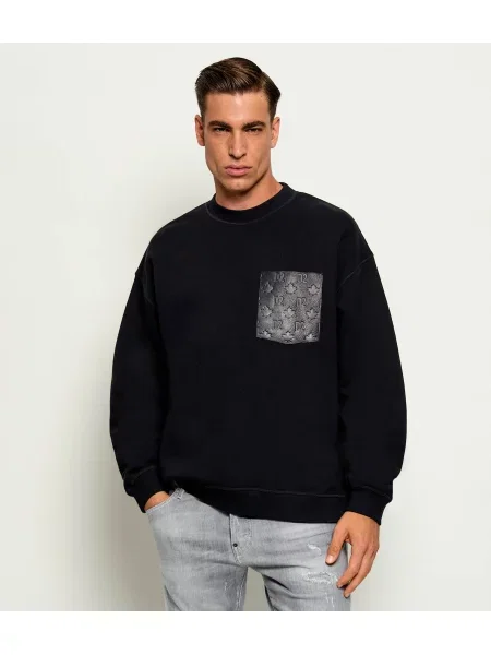 Hanorac | Relaxed fit negru