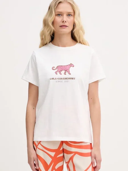 Lola Casademunt tricou de damă din alb