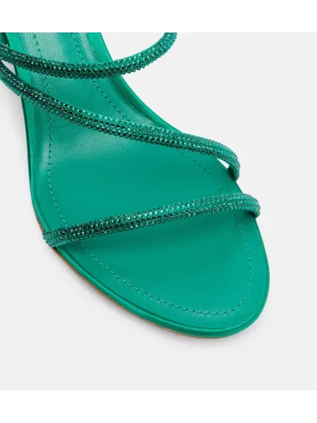 Sandale Rene Caovilla de cristal verde
