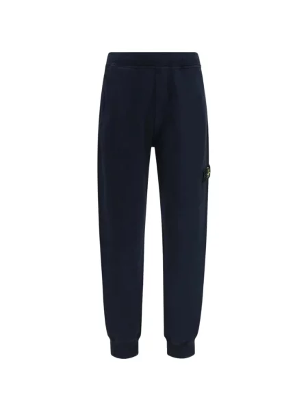 Pantaloni Stone Island cu strasuri alergare albastru