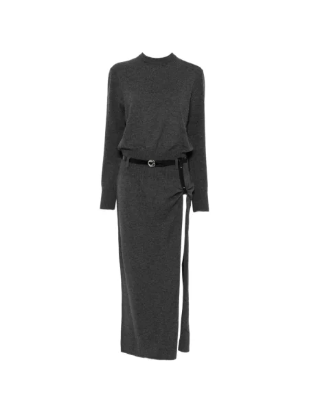 Cu centură rochie midi Coperni gri