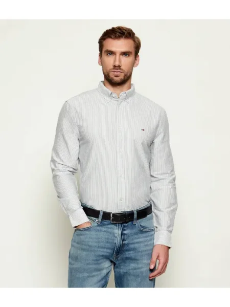 Tommy Jeans Cămașă | oxford alb