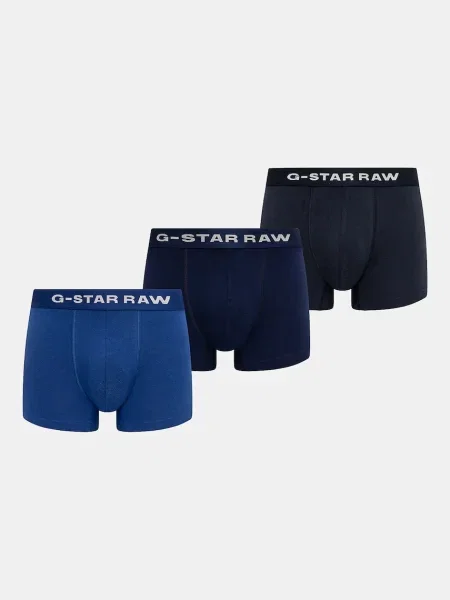 G-Star Raw Set 3 perechi de boxeri albastru