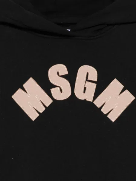 Bluza z kapturem dziecięca Msgm czarna