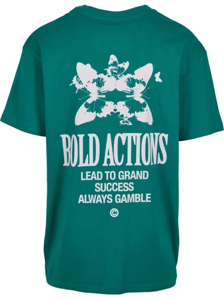 Mister Tee Tricou Bold Actions verde alb