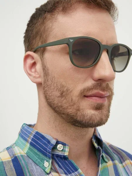 Emporio Armani okulary przeciwsłoneczne zielony