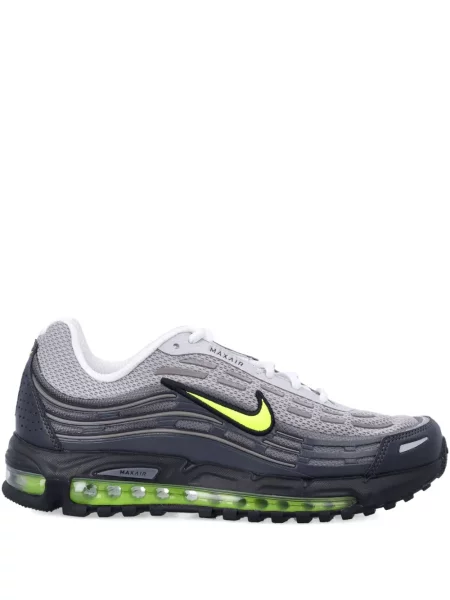 Iš natūralios odos retro stiliaus kelnės Nike apvaliu kaklu ruda