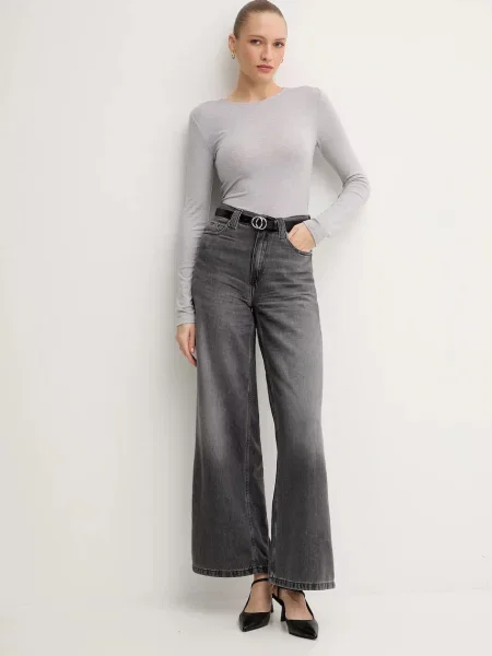 Лонгслів з домішкою вовни Mos Mosh PETRI сірий