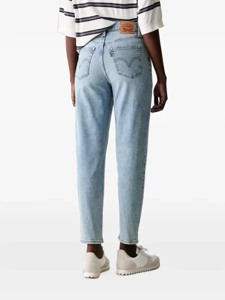 Decupat pantaloni Levi's® cu autograf cu talie înaltă alb