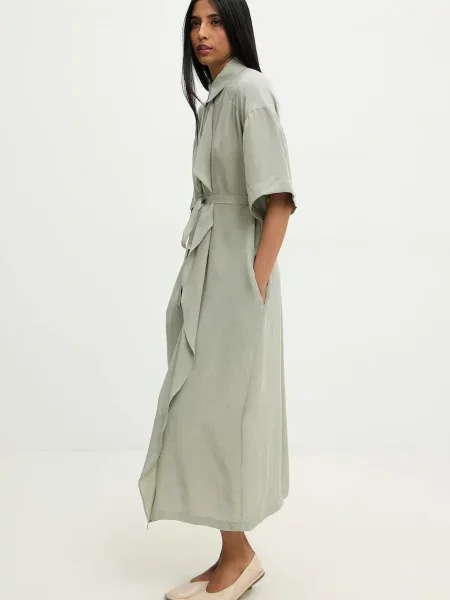 Сукня Answear Lab midi розкльошена зелений