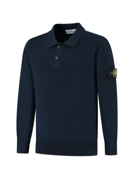 Koszulka polo dziecięca Stone Island niebieska