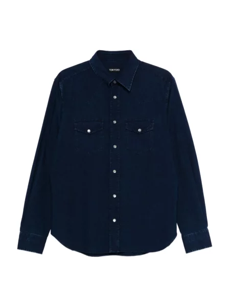 Kowbojska koszula Tom Ford niebieska