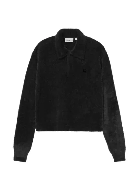 Gulerat tricou polo Carhartt Wip negru