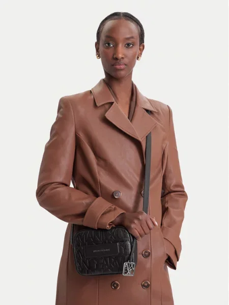 Torbica Armani Exchange Tamno smeđa