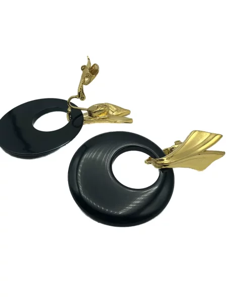 Cercei Jennifer Gibson Jewellery negru